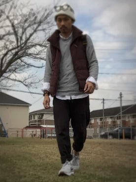 「LOUIS VUITTON（ルイヴィトン）のアイテム（ショルダーバッグ）」を使った、☆m(@s@)shi★さん（メンズ・168cm・30代）の秋コーディネート