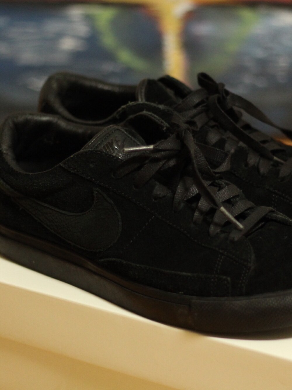 「BLACK COMME des GARÇONS、NIKE、blazer、オールブラック」｜「black comme de garconsのアイテム（スニーカー、ブラック系）」を使った、ココアさん（メンズ・175cm）の冬コーディネートの1枚目の写真