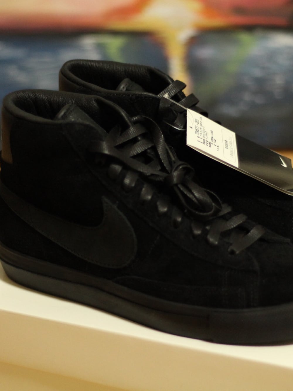 「BLACK COMME des GARÇONS、NIKE、blazer、オールブラック」｜「black comme de garconsのアイテム（スニーカー、ブラック系）」を使った、ココアさん（メンズ・175cm）の冬コーディネートの1枚目の写真