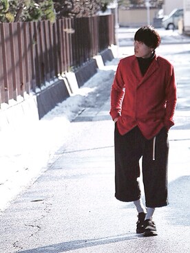 「CYDERHOUSE（サイダーハウス）のアイテム（ジャケット/アウター）」を使った、のりまさん（メンズ・177cm）の冬コーディネート