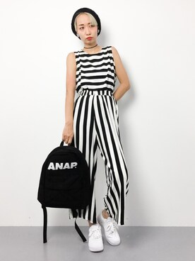 「Luz Llena (NEY)（ラズレナニー）のアイテム（パンツ）」を使った、COLLENTE(yuco)さん（レディース・168cm）の夏コーディネート