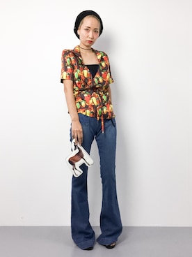 「PAPRIKA（パプリカ）のアイテム」を使った、COLLENTE(yuco)さん（レディース・168cm）の夏コーディネート