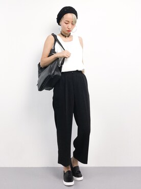 「Via Demizon（ビアデミゾン）のアイテム」を使った、COLLENTE(yuco)さん（レディース・168cm）の夏コーディネート