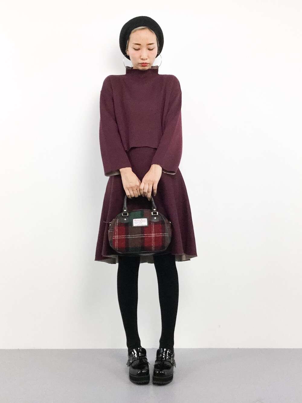 HARRIS TWEED（ハリスツイード）の「ハリスツイード2WAYミニボストン 