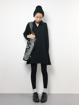 「ラフスタイル」｜「アイテム（チュニック）」を使った、COLLENTE(yuco)さん（レディース・168cm）の秋コーディネート