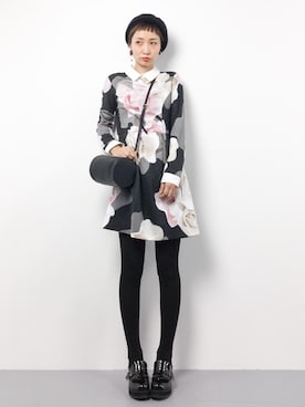 「Ted Baker（テッドベーカー）のアイテム（ワンピース/ドレス）」を使った、COLLENTE(yuco)さん（レディース・168cm）の秋コーディネート