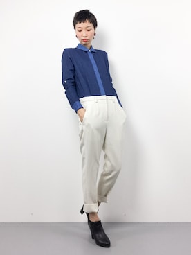 「EDITION（エディション）のアイテム（つなぎ/オールインワン）」を使った、COLLENTE(yuco)さん（レディース・168cm）の冬コーディネート