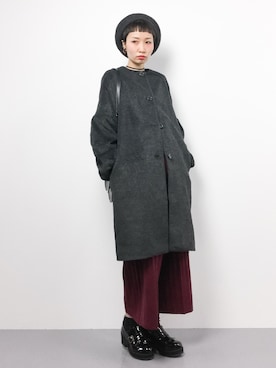 「rps（アールピーエス）のアイテム（その他アウター）」を使った、COLLENTE(yuco)さん（レディース・168cm）の冬コーディネート
