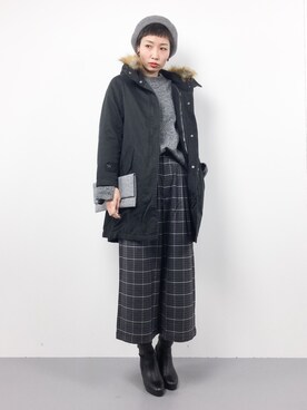 「SEVENDAYS=SUNDAY（セブンデイズサンデイ）のアイテム（ダウンジャケット/コート）」を使った、COLLENTE(yuco)さん（レディース・168cm）の冬コーディネート