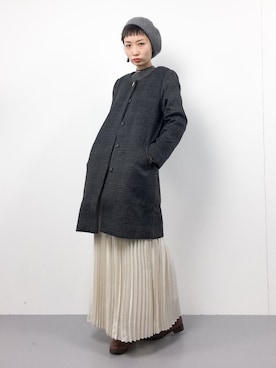 「amelier MAJESTIC LEGON（アメリエルマジェスティックレゴン）のアイテム（その他アウター）」を使った、COLLENTE(yuco)さん（レディース・168cm）の冬コーディネート