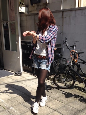 「アイテム（パンツ）」を使った、yuriさん（レディース・166cm）の春コーディネート