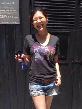 「アイテム（ヘアバンド）」を使った、yuriさん（レディース・166cm）の夏コーディネート