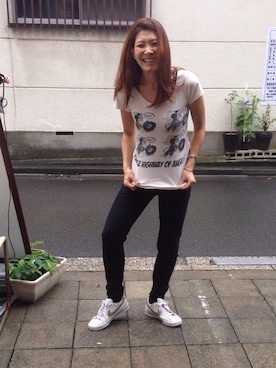 「ミッキー」｜yuriさん（レディース・166cm）の夏コーディネート