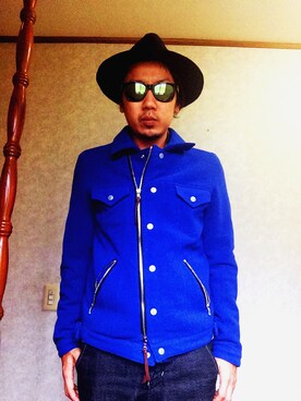 「drestrip（ドレストリップ）のアイテム（ジャケット/アウター）」を使った、yossyさん（メンズ・170cm）の秋コーディネート