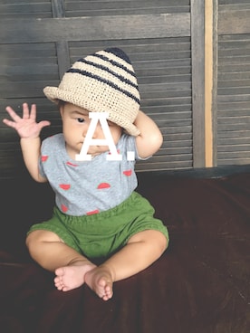 A.asperaさん（キッズ・80cm）の夏コーディネート