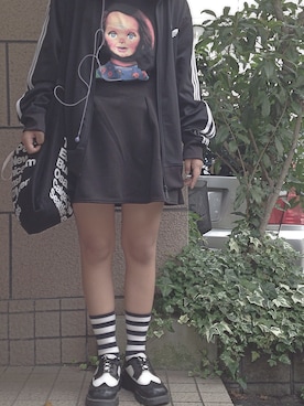 「アイテム（ジャージ）」を使った、Honokaさん（レディース・166cm・10代）の夏コーディネート