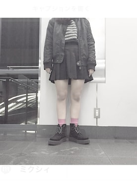 「OPENING CEREMONY（オープニングセレモニー）のアイテム（スウェット）」を使った、Honokaさん（レディース・166cm）の秋コーディネート