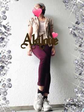 「ミカヅキモモコ（ミカヅキモモコ）のアイテム（ハンチング/ベレー帽）」を使った、Akiloveさん（レディース・172cm）の秋コーディネート
