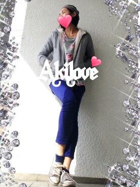 「ミカヅキモモコ（ミカヅキモモコ）のアイテム（ハンチング/ベレー帽）」を使った、Akiloveさん（レディース・172cm）の秋コーディネート