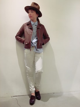 「MAISON SCOTCH（メゾンスコッチ）のアイテム（その他パンツ）」を使った、mayonseさん（レディース・161cm）の秋コーディネート