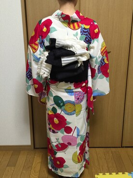 「ふりふ」｜「アイテム（浴衣）」を使った、なるラムさん（レディース・160cm）の夏コーディネート