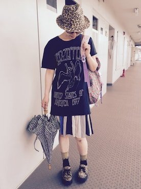 「fafa（フェフェ）のアイテム」を使った、なるラムさん（レディース・160cm）の夏コーディネート
