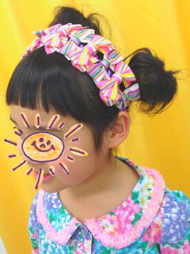 「fafa（フェフェ）のアイテム（ワンピース/ドレス）」を使った、なるラムさん（キッズ・120cm）の夏コーディネート