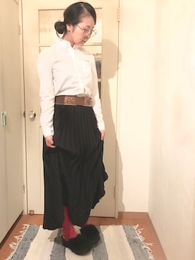 「ピンクリボン」｜なるラムさん（レディース・160cm）の秋コーディネート