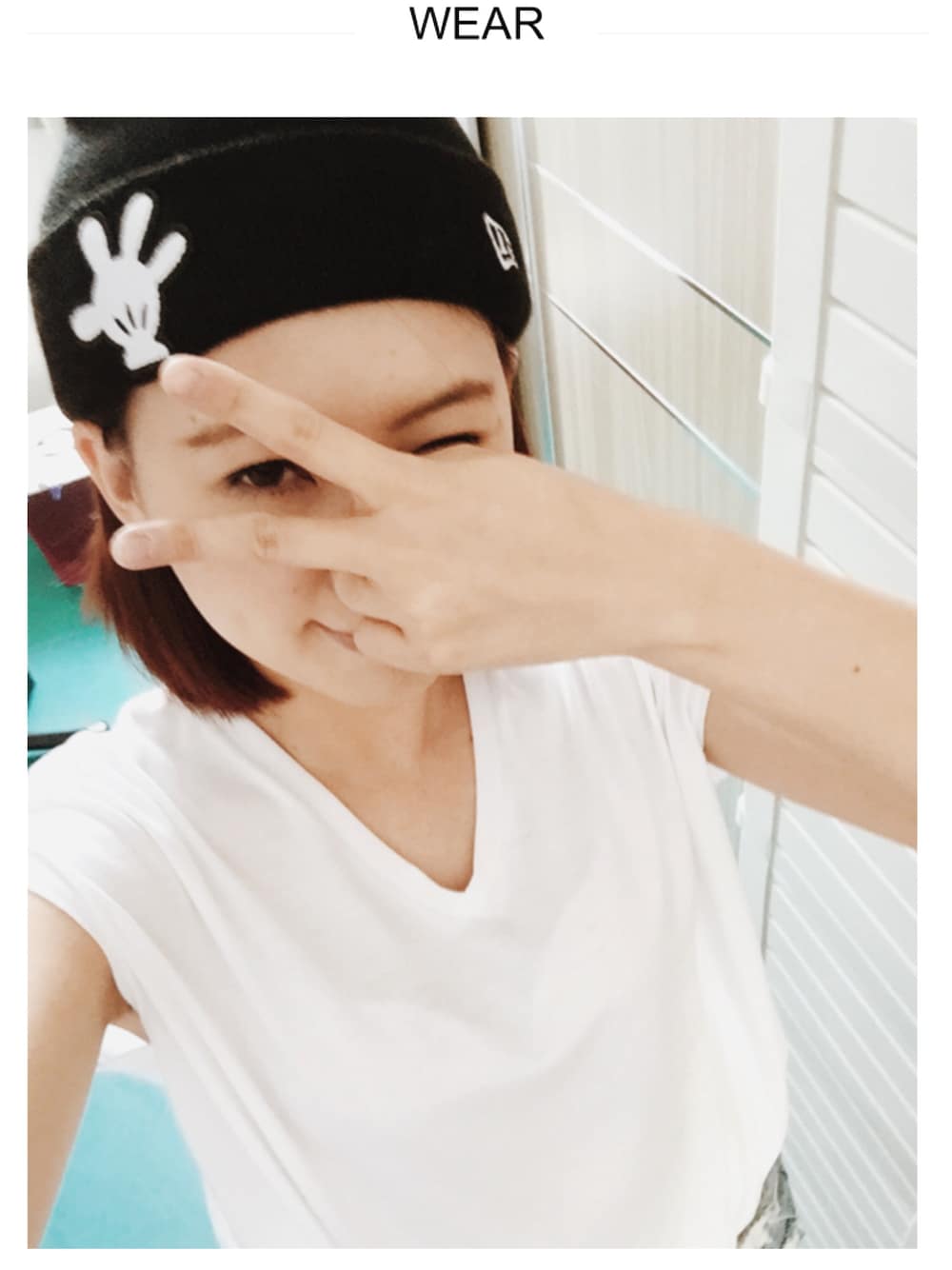「NEW ERA、GU、夏、summer、summerlook、summer style、プチプラ、Taiwan」｜「NEW ERAのアイテム（ニットキャップ/ビーニー、ブラック系）」を使った、miyayayaさん（レディース・160cm）の夏コーディネートの1枚目の写真