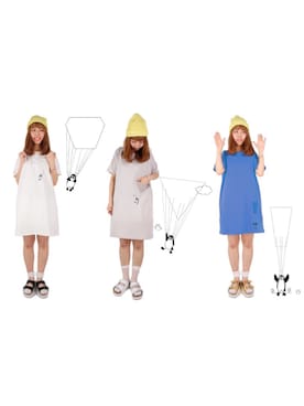 「AS KNOW AS PINKY（アズノゥアズピンキー）のアイテム（チュニック）」を使った、tomoさん（レディース・163cm）の夏コーディネート