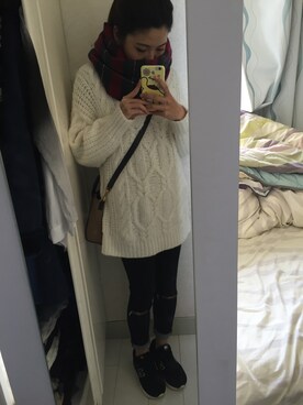 ChaumingHoさん（レディース・158cm）の冬コーディネート