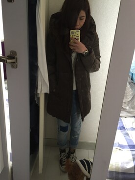 ChaumingHoさん（レディース・158cm）の冬コーディネート