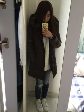 ChaumingHoさん（レディース・158cm）の冬コーディネート