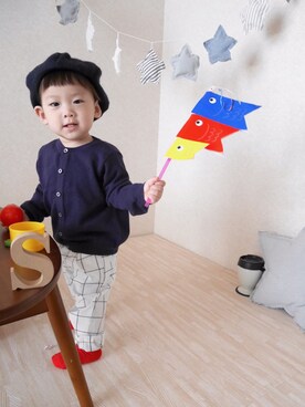 「こどもの日」｜「アイテム（福袋/福箱）」を使った、s*さん（キッズ・80cm）の春コーディネート