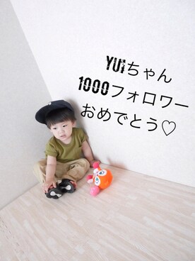 s*さん（キッズ・80cm）の夏コーディネート