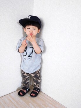 s*さん（キッズ・80cm）の夏コーディネート