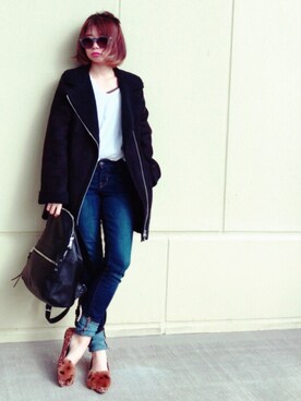 masa-miさんの「FOREVER 21 Faux Leather Backpack」を使ったコーディネート