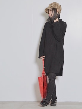 「アイテム（ピアス（両耳用））」を使った、masa-miさん（レディース・152cm・30代）の冬コーディネート