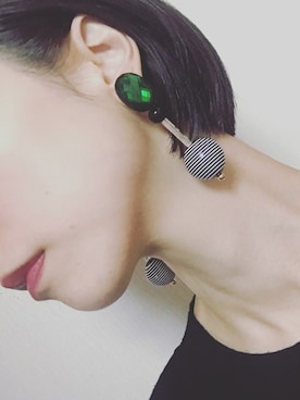 「大ぶりピアス」｜「アイテム（ファンデーション）」を使った、maid in y...さん（レディース・164cm）の秋コーディネート
