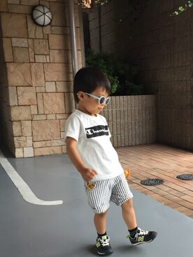 「しまむらコーデ」｜emanさん（キッズ・90cm）の夏コーディネート