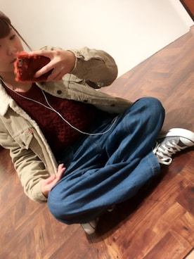 「Levi's（リーバイス）のアイテム（その他アウター）」を使った、▷   ゆんちゃん。さん（レディース・160cm）の秋コーディネート