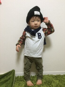 IROHAさん（キッズ・80cm）の冬コーディネート