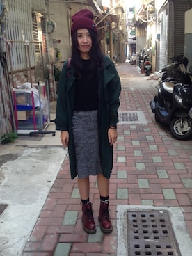 「freebird（フリーバード）のアイテム」を使った、openさん（レディース・169cm）の冬コーディネート