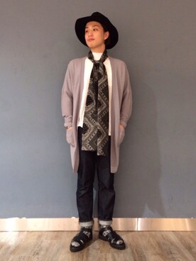 ソックス 靴下を使った グルカサンダル のメンズコーディネート一覧