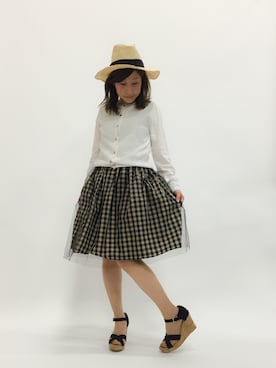 「TATRAS CONCEPT STORE（タトラスコンセプトストア）のアイテム（キャップ）」を使った、Kさん（レディース・150cm）の春コーディネート