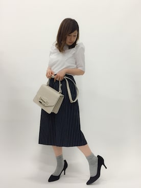 「VICKY（ビッキー）のアイテム（バッグ）」を使った、Kさん（レディース・150cm）の春コーディネート