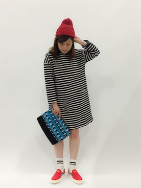 「CHAPTER WORLD PREMIUM（チャプターワールドプレミアム）のアイテム（シューズ）」を使った、Kさん（レディース・150cm）の春コーディネート