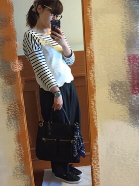 「BEN DAVIS（ベンデイビス）のアイテム（財布/小物）」を使った、あべちゃんさん（レディース・160cm）の春コーディネート