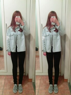 「FLYMODEL（フライモデル）のアイテム」を使った、Aprilさん（レディース・161cm）の春コーディネート