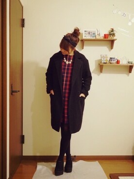 hutaba*さん（レディース・160cm）の冬コーディネート